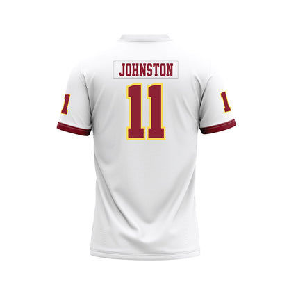 NSU - NCAA Football : Kiyon Johnston - White Premium Football Jersey-1