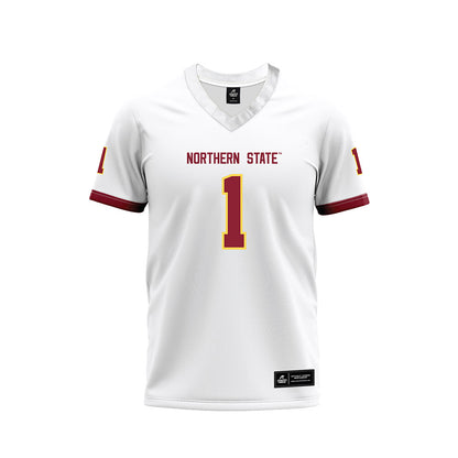 NSU - NCAA Football : Kiyon Johnston - White Premium Football Jersey-0