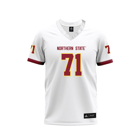 NSU - NCAA Football : Jayden Gournaris - White Premium Football Jersey-0