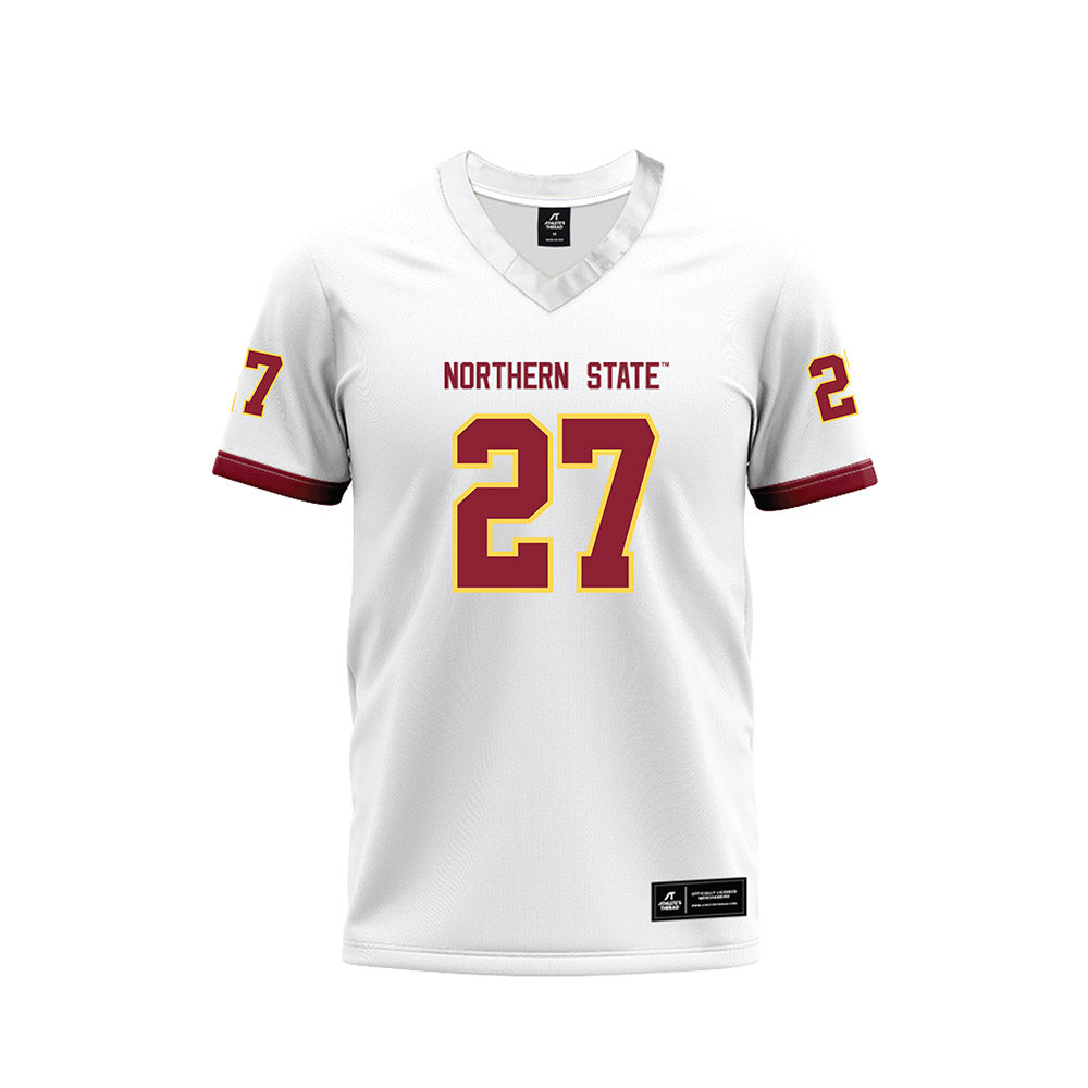 NSU - NCAA Football : Trevor Johnson - White Premium Football Jersey-0