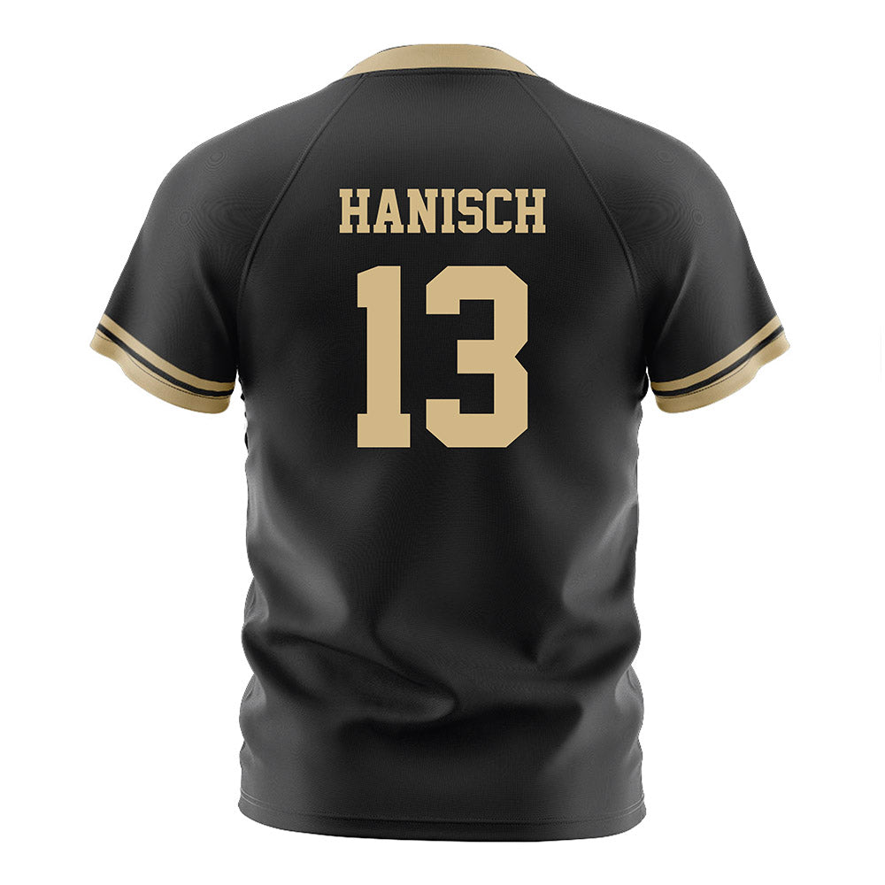Purdue - NCAA Women's Soccer : bianca hanisch - Black Soccer Jersey-1