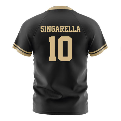 Purdue - NCAA Women's Soccer : Chiara Singarella - Black Soccer Jersey-1