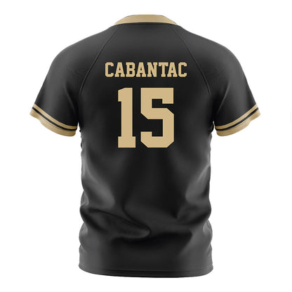 Purdue - NCAA Women's Soccer : Anisten Cabantac - Black Soccer Jersey-1