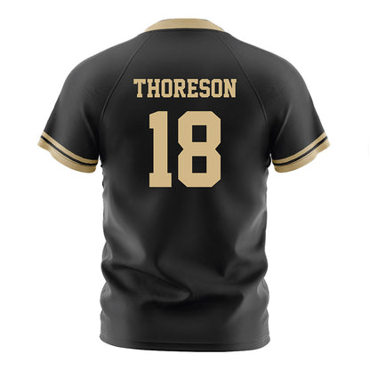 Purdue - NCAA Women's Soccer : Angelina Thoreson - Black Soccer Jersey-1