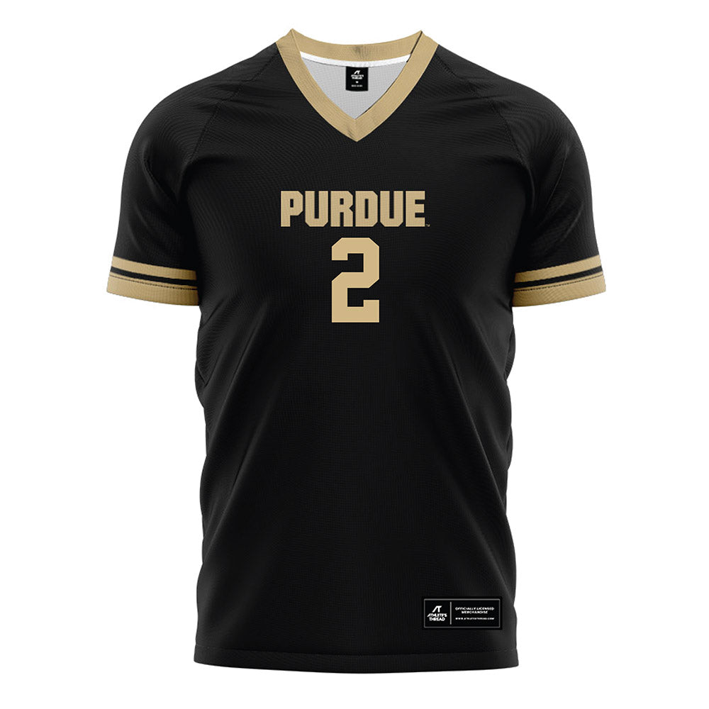 Purdue - NCAA Women's Soccer : Julia Joseph - Black Soccer Jersey-0