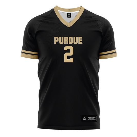Purdue - NCAA Women's Soccer : Julia Joseph - Black Soccer Jersey-0