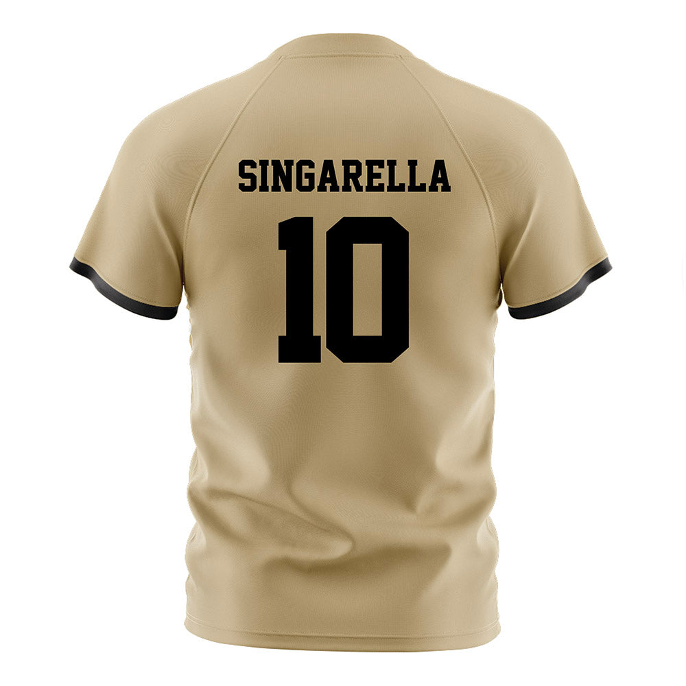 Purdue - NCAA Women's Soccer : Chiara Singarella - Gold Soccer Jersey-1