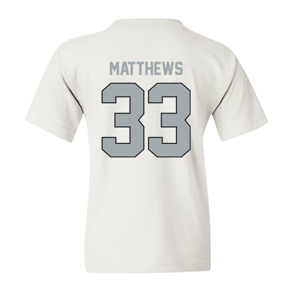 Providence - NCAA Men's Ice Hockey : Aaron Matthews - Classic Shersey Youth T-Shirt-1