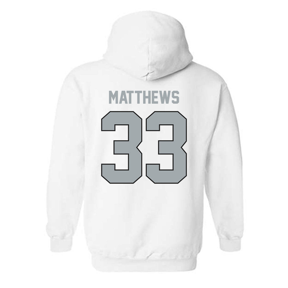 Providence - NCAA Men's Ice Hockey : Aaron Matthews - Classic Shersey Hooded Sweatshirt-1