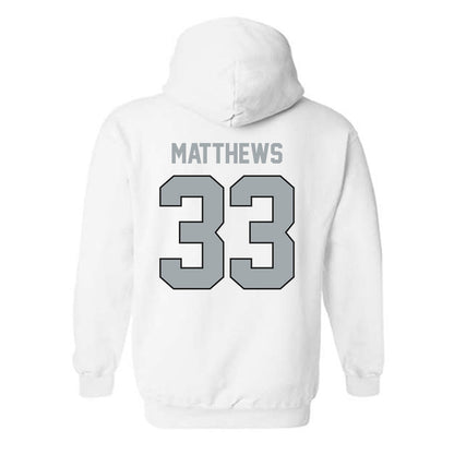 Providence - NCAA Men's Ice Hockey : Aaron Matthews - Classic Shersey Hooded Sweatshirt-1