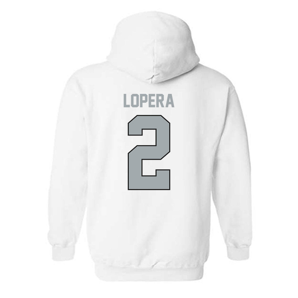 Providence - NCAA Men's Soccer : Steban Lopera - Classic Shersey Hooded Sweatshirt-1