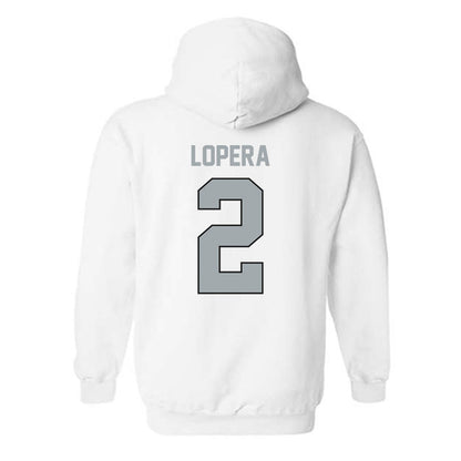 Providence - NCAA Men's Soccer : Steban Lopera - Classic Shersey Hooded Sweatshirt-1