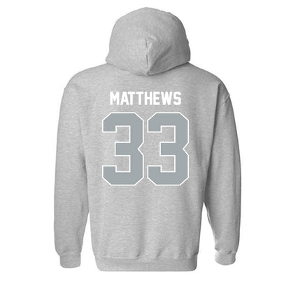 Providence - NCAA Men's Ice Hockey : Aaron Matthews - Classic Shersey Hooded Sweatshirt-1