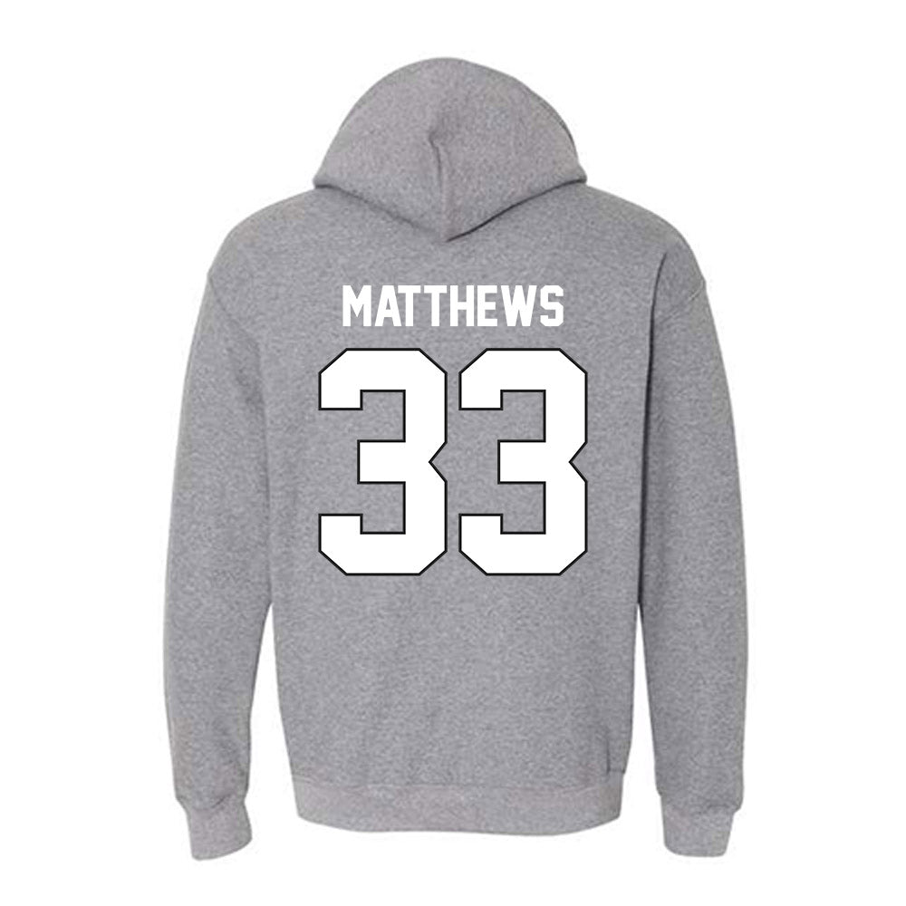 Providence - NCAA Men's Ice Hockey : Aaron Matthews - Classic Shersey Hooded Sweatshirt-1