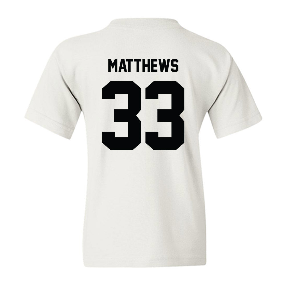 Providence - NCAA Men's Ice Hockey : Aaron Matthews - Classic Shersey Youth T-Shirt-1