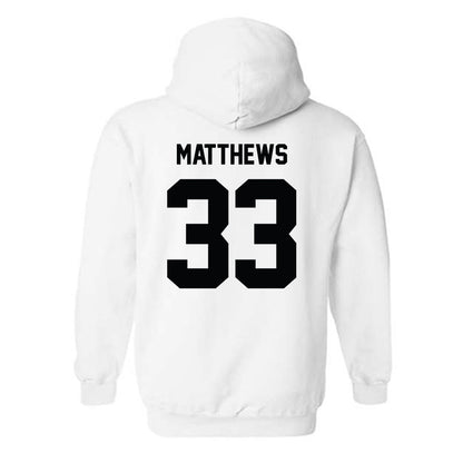 Providence - NCAA Men's Ice Hockey : Aaron Matthews - Classic Shersey Hooded Sweatshirt-1