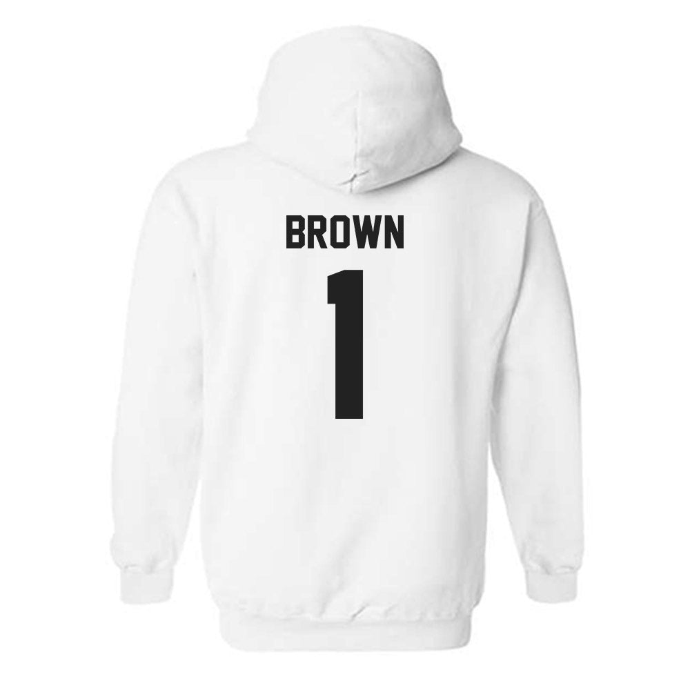 Purdue - NCAA Football : Markevious Brown - Sports Shersey Hooded Sweatshirt