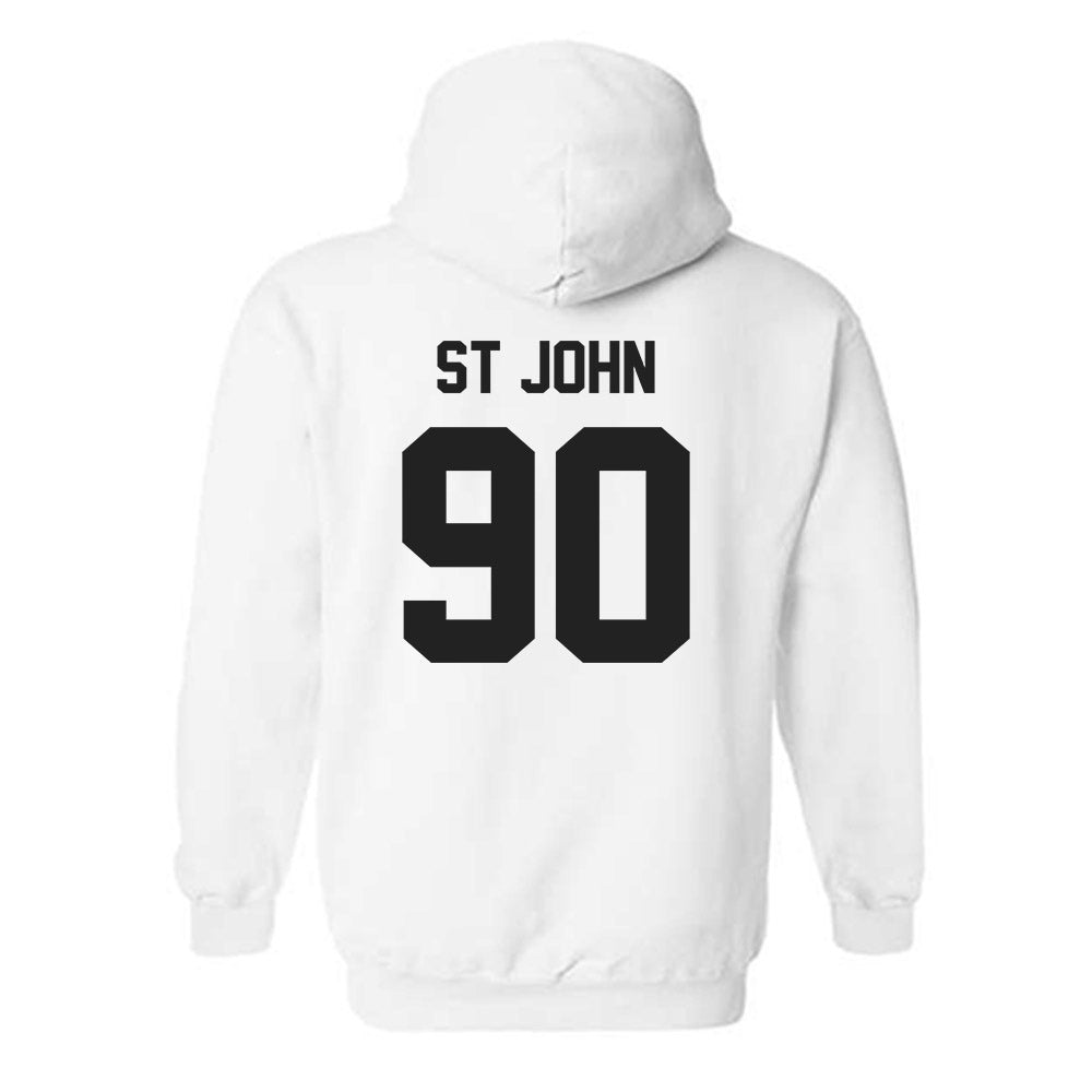 Purdue - NCAA Football : Elijah St John - Sports Shersey Hooded Sweatshirt-1