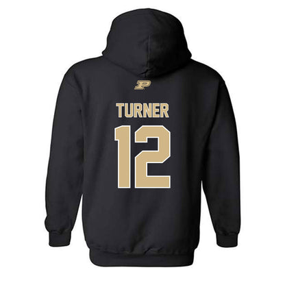 Purdue - NCAA Football : Ryan Turner - Sports Shersey Hooded Sweatshirt-1