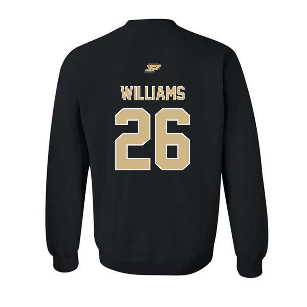 Purdue - NCAA Football : Zeke Williams - Sports Shersey Crewneck Sweatshirt-1