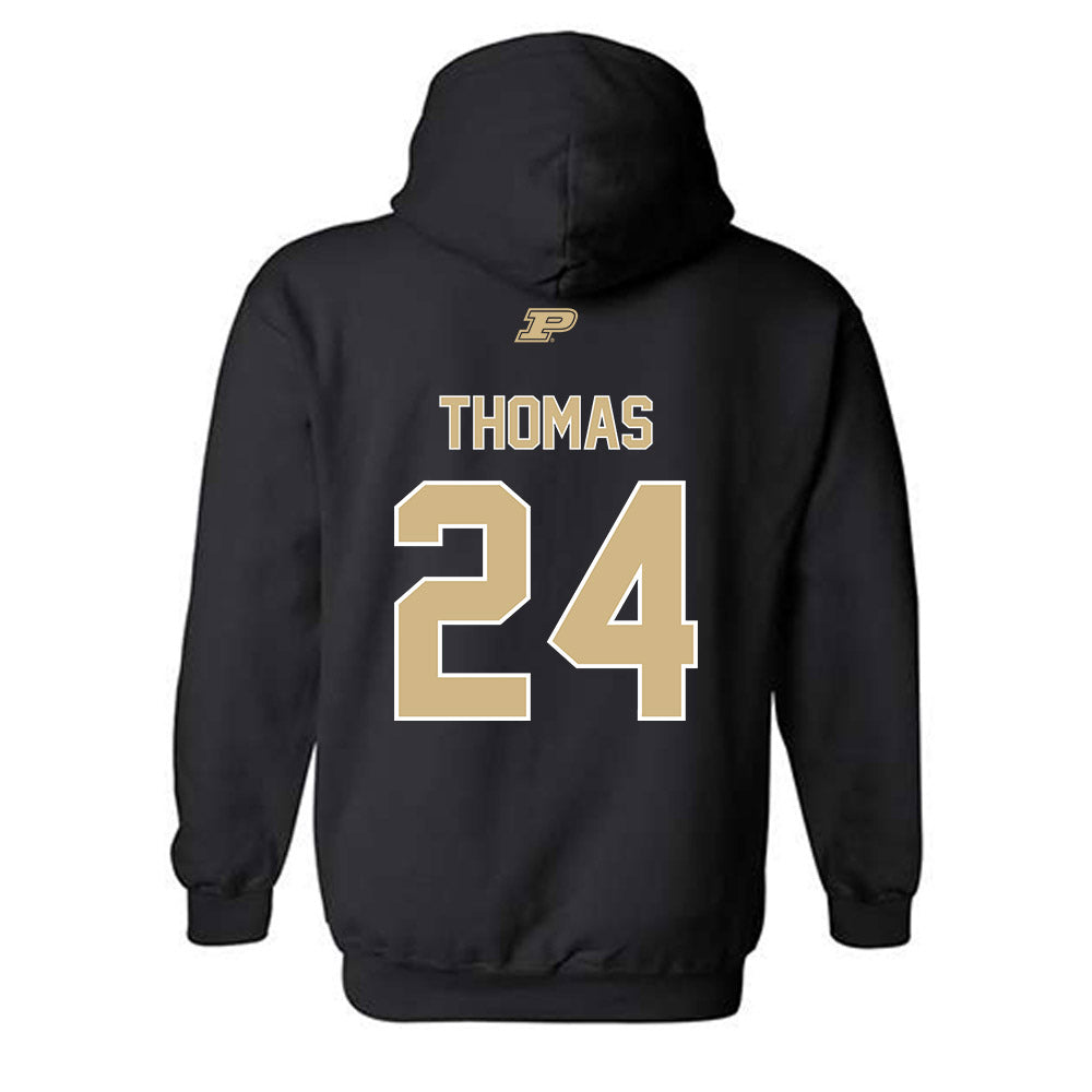 Purdue - NCAA Football : Malachi Thomas - Sports Shersey Hooded Sweatshirt-1