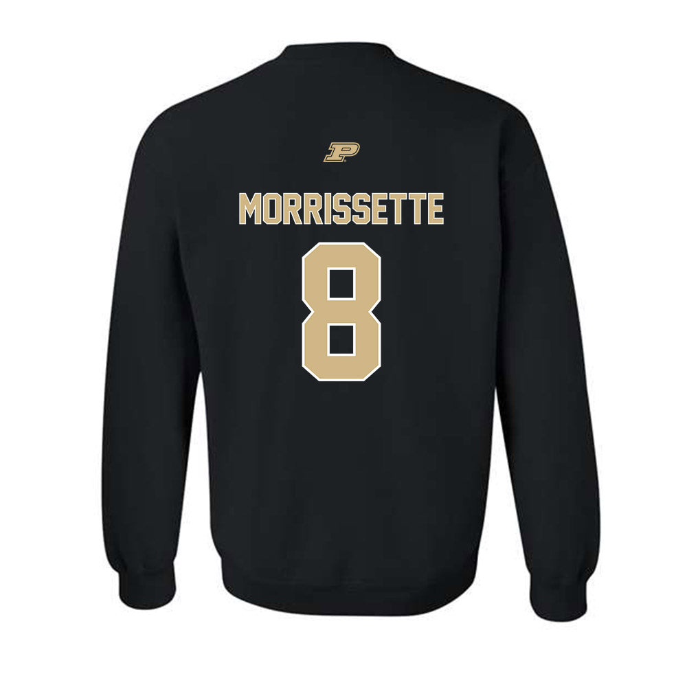 Purdue - NCAA Football : De'Nylon Morrissette - Sports Shersey Crewneck Sweatshirt-1