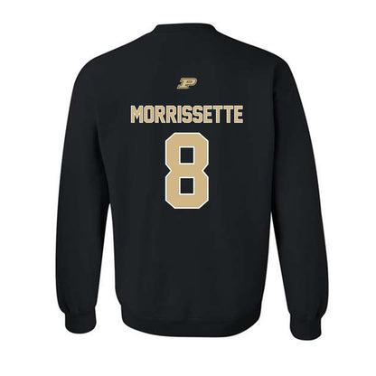 Purdue - NCAA Football : De'Nylon Morrissette - Sports Shersey Crewneck Sweatshirt-1