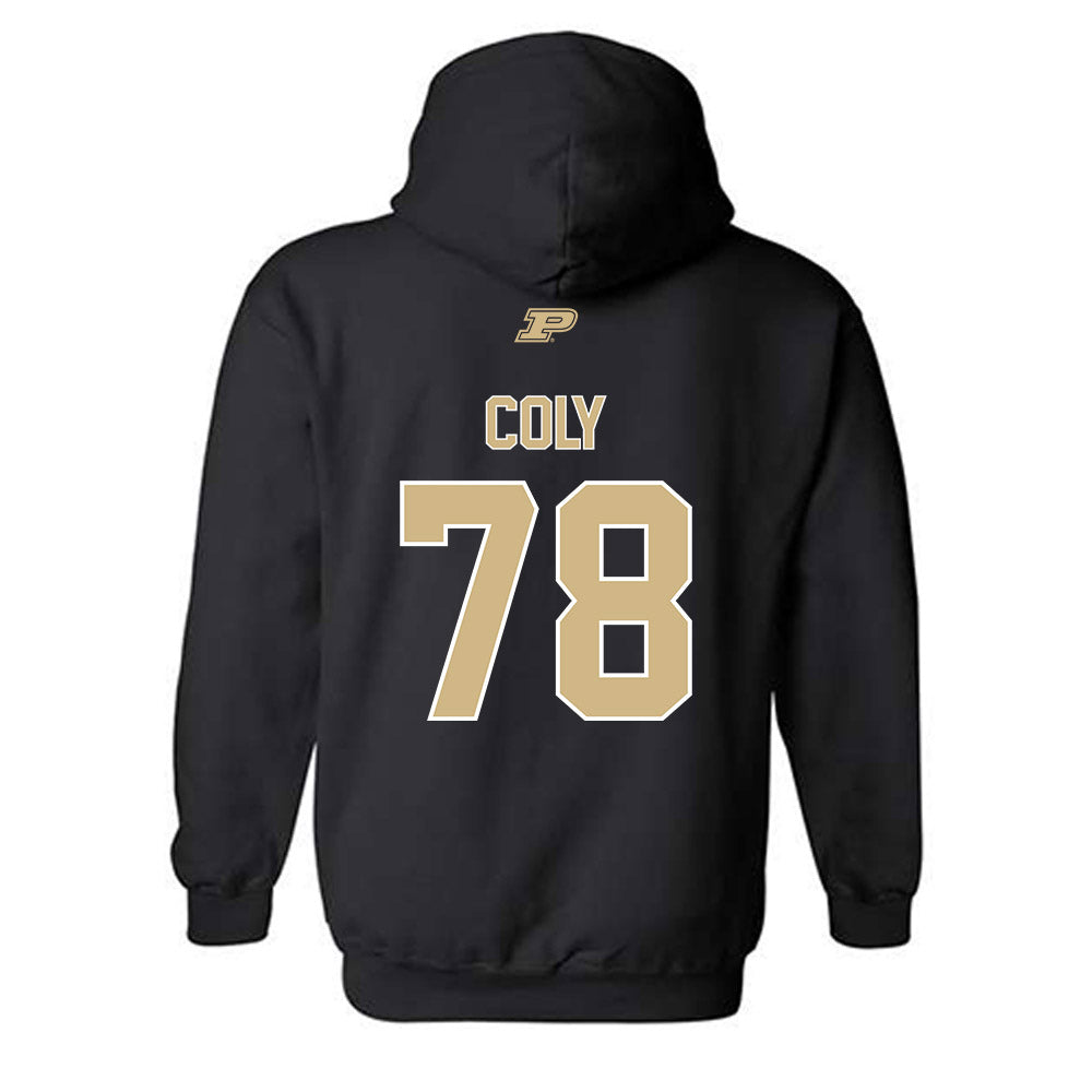 Purdue - NCAA Football : Bakyne Coly - Sports Shersey Hooded Sweatshirt