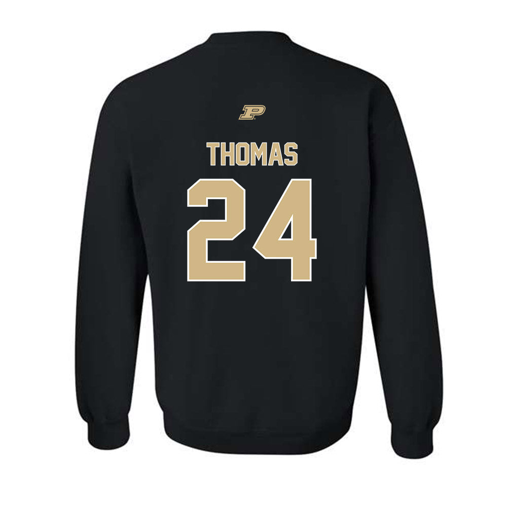 Purdue - NCAA Football : Malachi Thomas - Sports Shersey Crewneck Sweatshirt-1