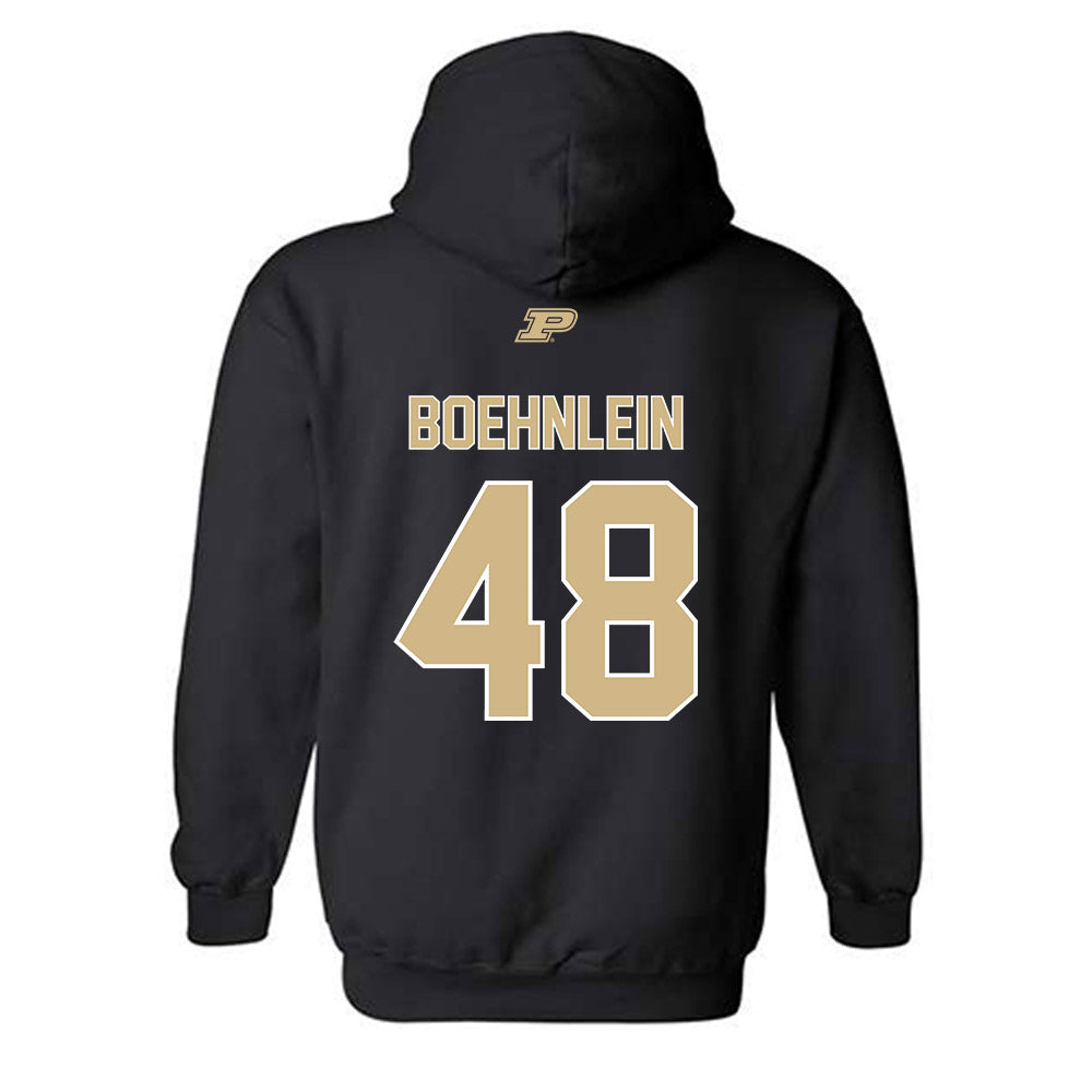 Purdue - NCAA Football : Bennett Boehnlein - Sports Shersey Hooded Sweatshirt