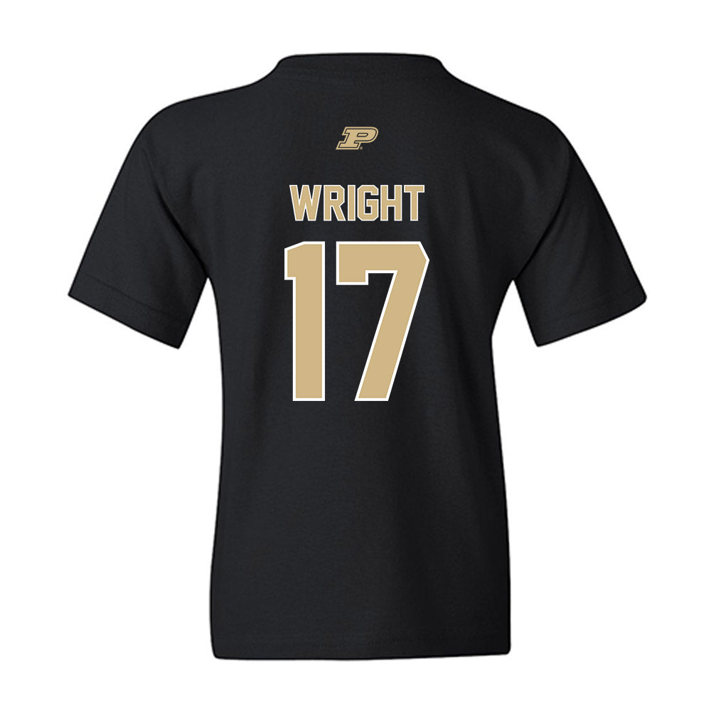 Purdue - NCAA Football : Traveon Wright - Sports Shersey Youth T-Shirt-1