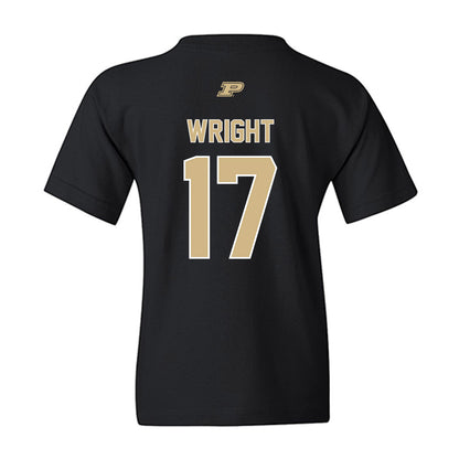 Purdue - NCAA Football : Traveon Wright - Sports Shersey Youth T-Shirt-1