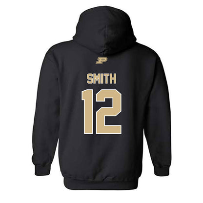 Purdue - NCAA Football : Corey Smith - Sports Shersey Hooded Sweatshirt-1