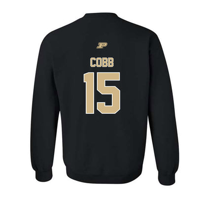 Purdue - NCAA Football : Vi'Naz Cobb - Sports Shersey Crewneck Sweatshirt-1