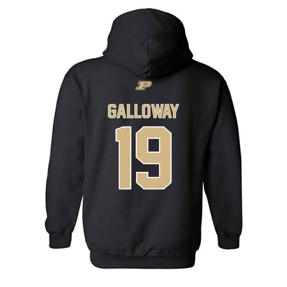 Purdue - NCAA Football : Tayvion Galloway - Sports Shersey Hooded Sweatshirt