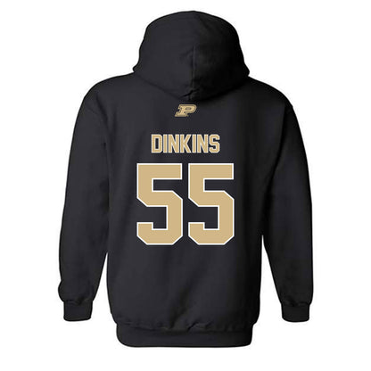 Purdue - NCAA Football : Jamarius Dinkins - Sports Shersey Hooded Sweatshirt