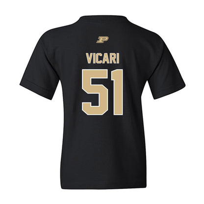 Purdue - NCAA Football : Mason Vicari - Sports Shersey Youth T-Shirt-1