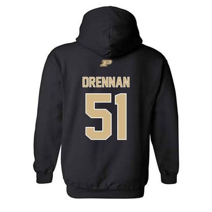 Purdue - NCAA Football : Landon Drennan - Sports Shersey Hooded Sweatshirt