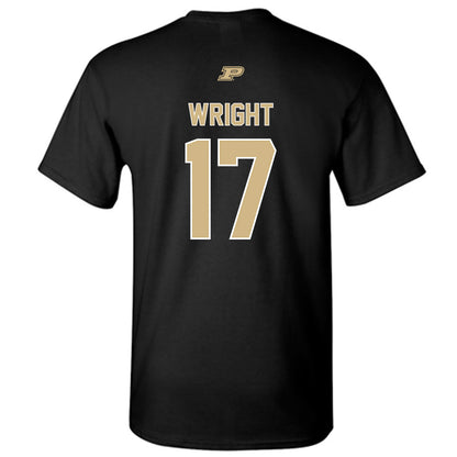 Purdue - NCAA Football : Traveon Wright - Sports Shersey T-Shirt-1
