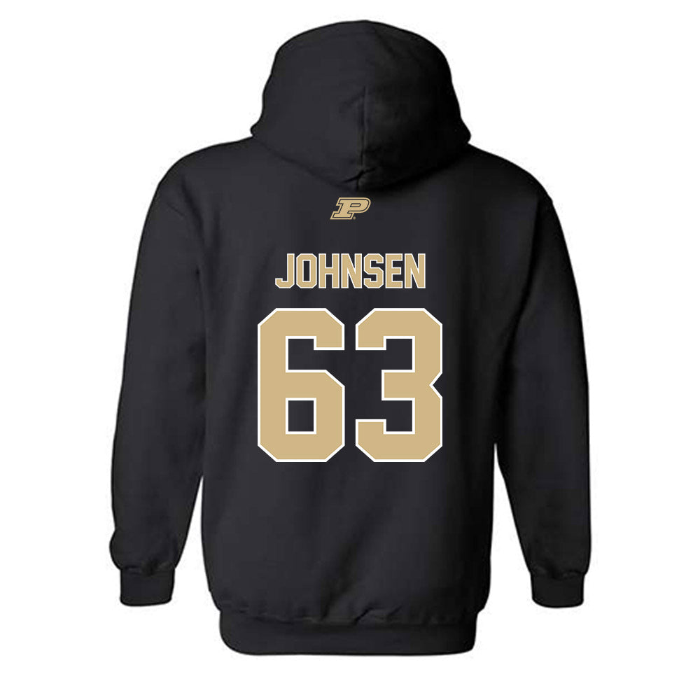 Purdue - NCAA Football : Jimmy Johnsen - Sports Shersey Hooded Sweatshirt-1