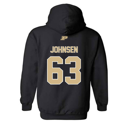 Purdue - NCAA Football : Jimmy Johnsen - Sports Shersey Hooded Sweatshirt-1