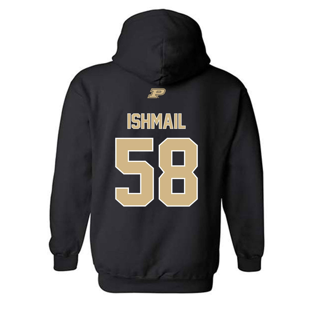 Purdue - NCAA Football : Breeon I Ishmail - Sports Shersey Hooded Sweatshirt-1