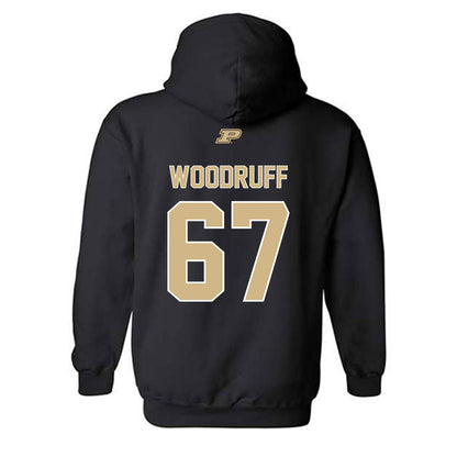Purdue - NCAA Football : Drew Woodruff - Sports Shersey Hooded Sweatshirt