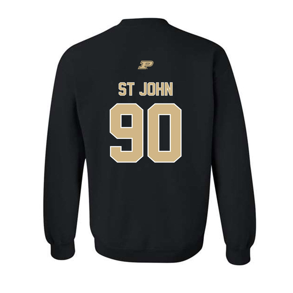 Purdue - NCAA Football : Elijah St John - Sports Shersey Crewneck Sweatshirt-1