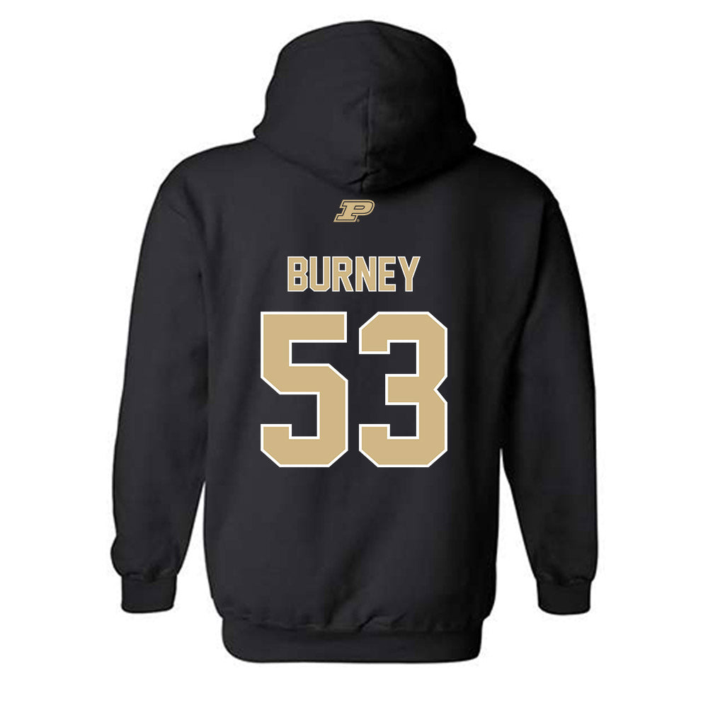 Purdue - NCAA Football : Joshua Burney - Sports Shersey Hooded Sweatshirt-1