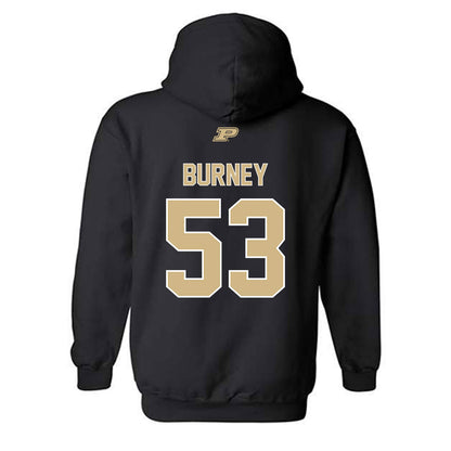Purdue - NCAA Football : Joshua Burney - Sports Shersey Hooded Sweatshirt-1