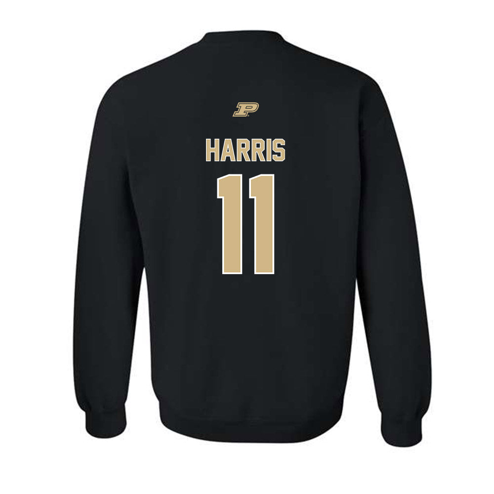 Purdue - NCAA Football : TraMar Harris - Sports Shersey Crewneck Sweatshirt-1