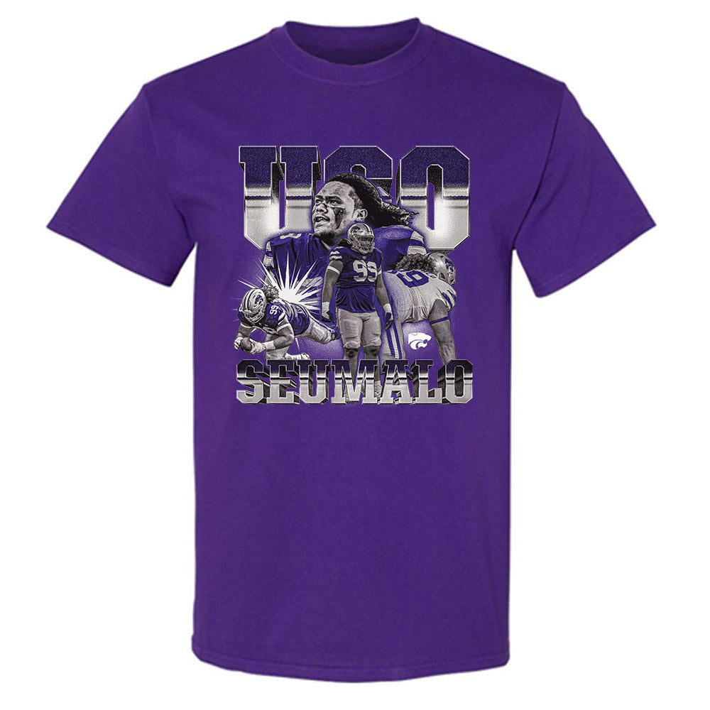 Kansas State - NCAA Football : Uso Seumalo - Player Collage T-Shirt