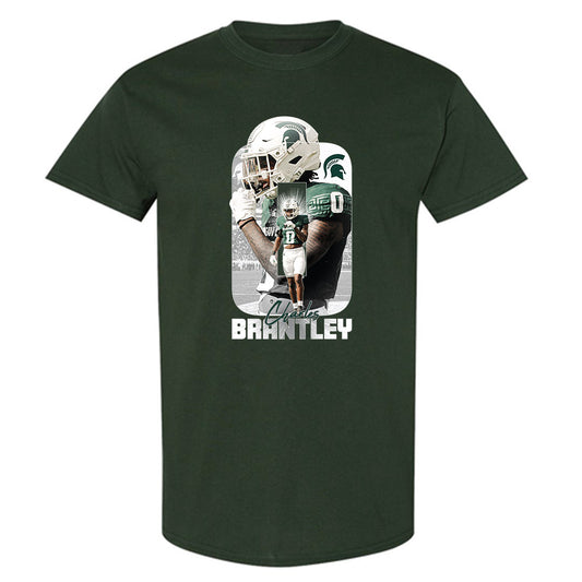 Michigan State - NCAA Football : Charles Brantley - T-Shirt Player Collage