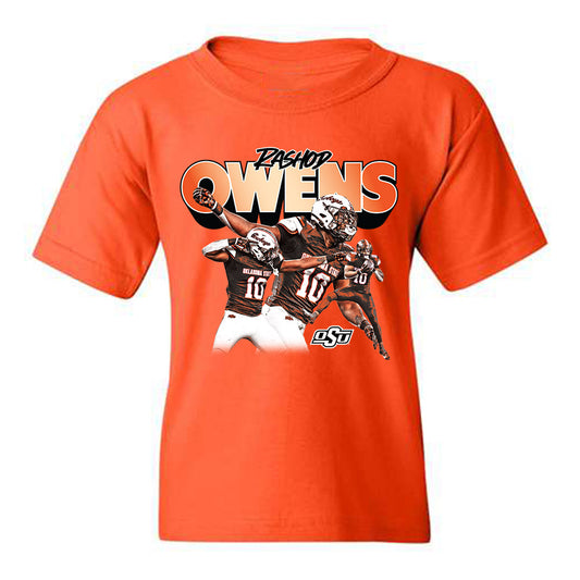 Oklahoma State - NCAA Football : Rashod Owens - Player Collage Youth T-Shirt